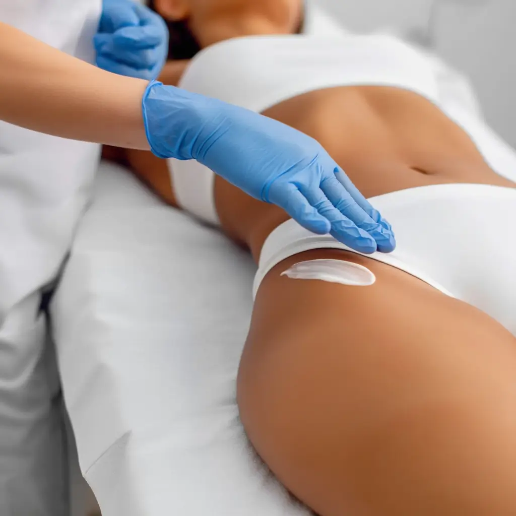 Tratamiento láser diodo en ingles brasileñas para una piel suave