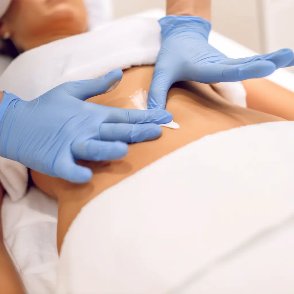 Láser diodo en línea alba para eliminar el vello abdominal