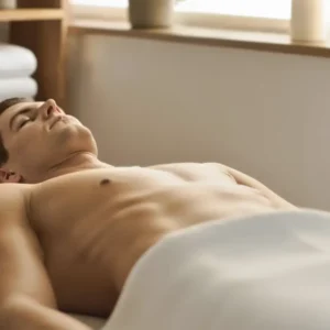 Tratamiento láser diodo en abdomen masculino