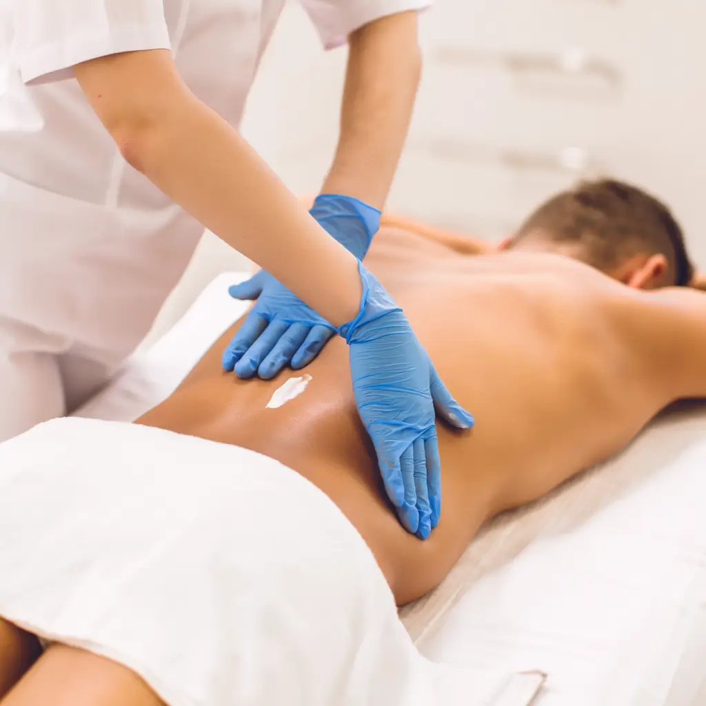 Tratamiento láser diodo lumbar para hombres con vello abundante