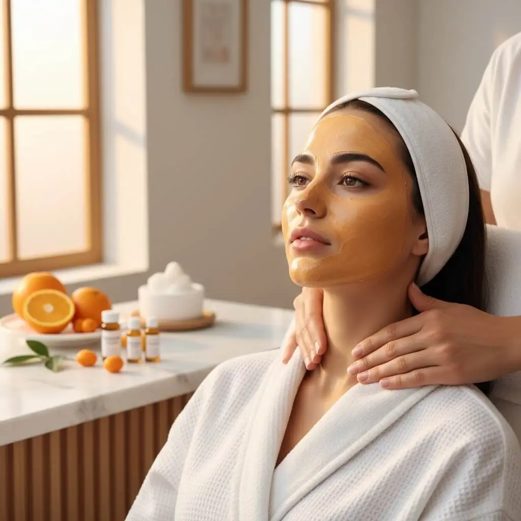 Tratamiento facial con vitamina C para rejuvenecer la piel