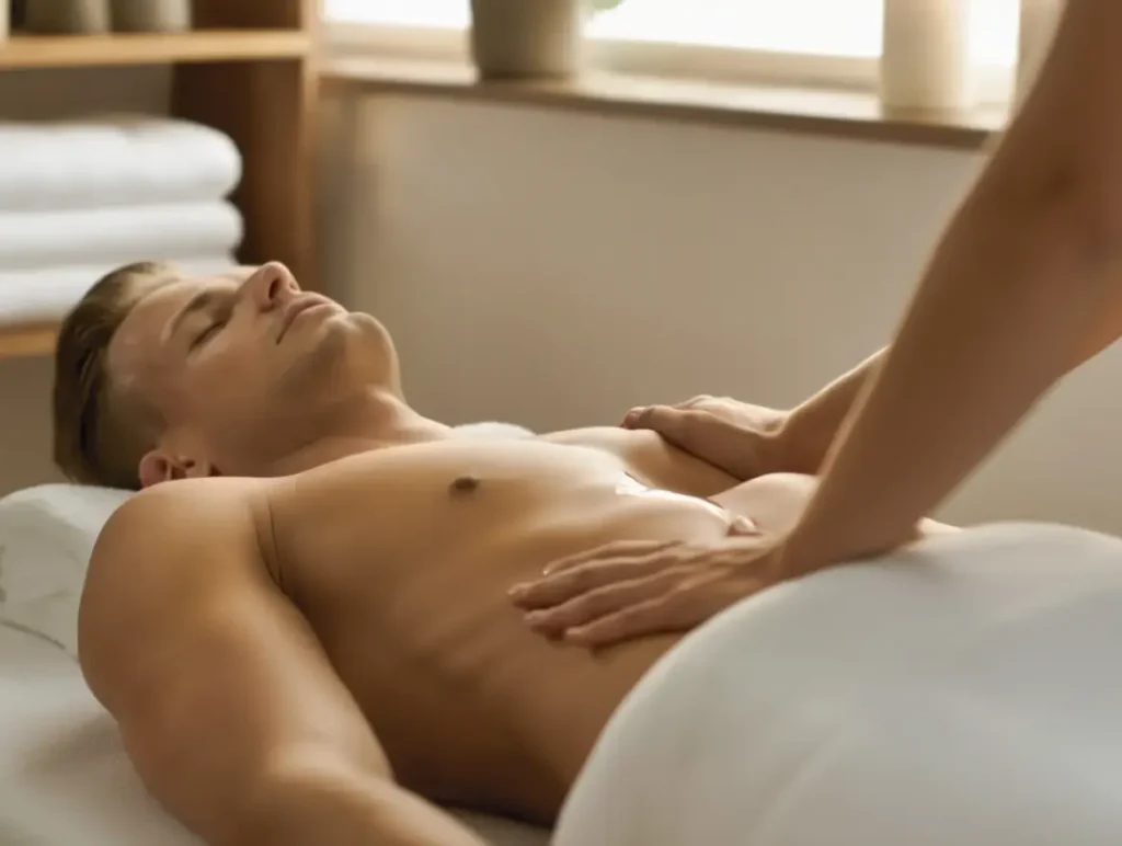 Láser diodo en pecho para hombres