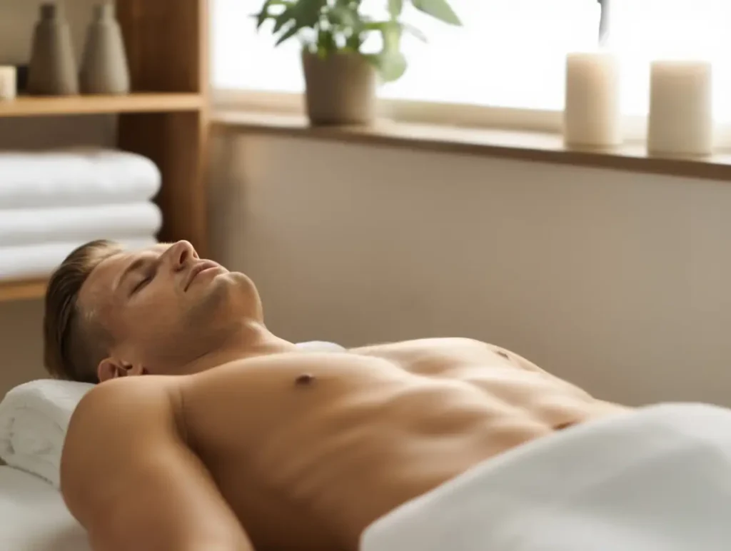 Tratamiento láser diodo en pecho para hombres con vello abundante