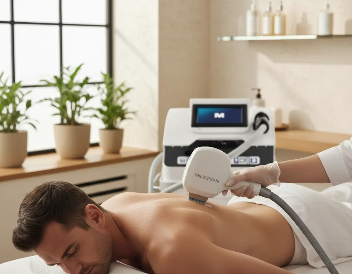 Láser diodo para hombres en la espalda