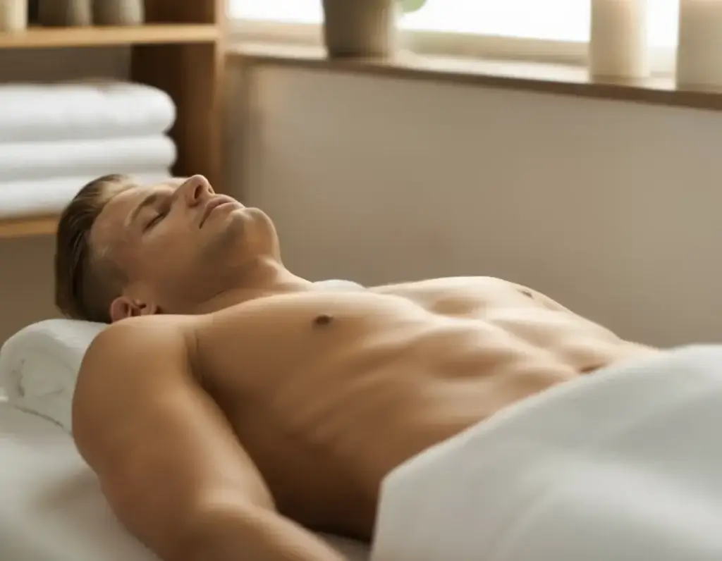 Tratamiento láser diodo en pecho para hombres con vello abundante