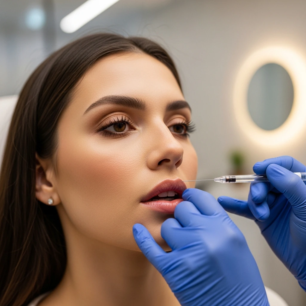 Hidratación de labios con ácido hialurónico para lograr labios más definidos y saludables.