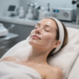 Tratamiento glow facial para aportar brillo, hidratación y suavidad al rostro.